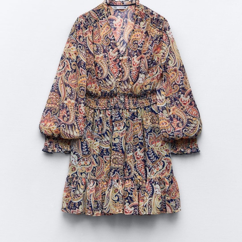 Printed mini dress